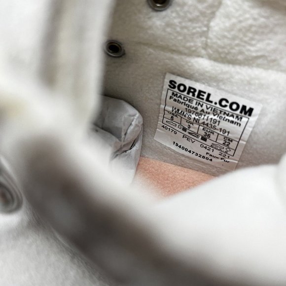 NWOB WOMEN'S SOREL Out-N-About III CONQUEST Boots US SZ 5 EUR 42 CHALK SEASALT - Picture 8 of 8